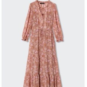 Mango Floral Print Dress